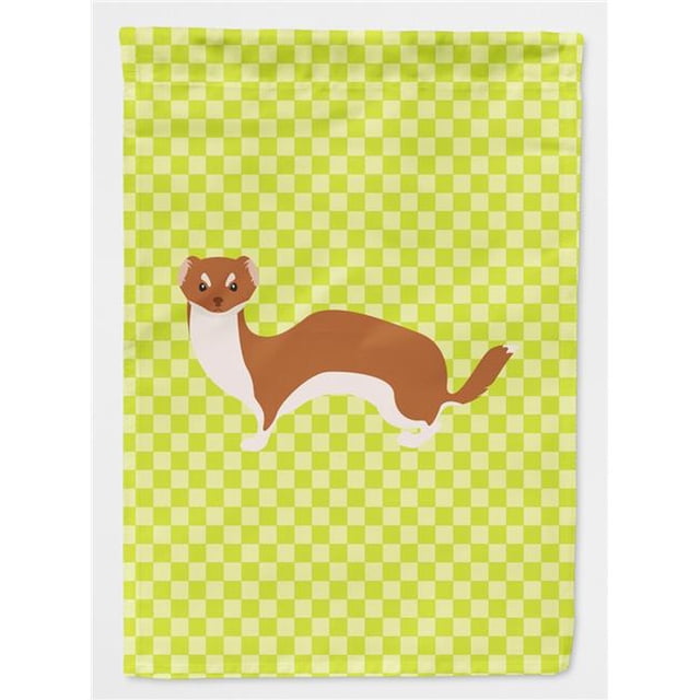 Carolines Treasures BB7696CHF Weasel Drapeau Vert Maison en Toile