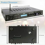 Pyle 5 Channel Rack Mount Bluetooth Receiver ، Home Theatre Amp ، مكبر صوت ، 200 واط (أسود)