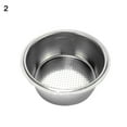thumbnail image 2 of Ludlz Stainless Steel Coffee Filter, Double Cup Coffee 51mm Single Wall non-pressurized Porous Filter Basket Coffee Machine Filter Cup Bowl for Delonghi EC5 EC7 EC9, 2 of 7