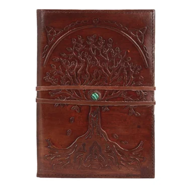 Personalized Vintage Leather Journal Travel Notebook Handmade Deckle Edged Paper