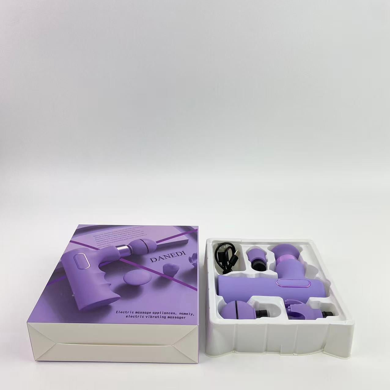 DANEDI Electric massage appliances, namely, electric vibrating massager,Mini Massage Gun, Pocket-Sized Deep Tissue Massager Gun