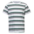 thumbnail image 3 of JAJAHO Men's T Shirt Summer Top Striped Short Sleeve Crewneck Loose Fit Soft Comfortable Tee Shirts Casual Daily Wear Versatile Tops, 3 of 8