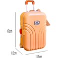 thumbnail image 2 of 1 Piece Mini Small Trolley Luggage Piggy Bank,Desktop Simulation Travel Case Made(orange), 2 of 5