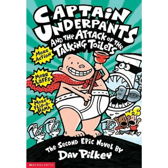 Pre-Owned Captain Underpants and the Attack of the Talking Toilets (Captain Underpants #2) (Paperback) 0590634275 9780590634274