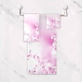 thumbnail image 4 of Coolnut 3 PCS Towel Dreamlike Flowers Cotton Bath Towel Set (1 Bath Towel, 1 Hand Towel, 1 Washcloth) for Bathroom, Super Soft and Quick Dry Towels, 4 of 6