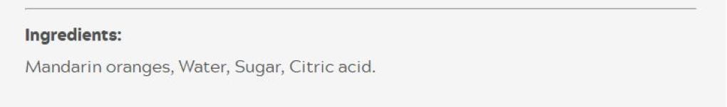 Mandarines en quartiers entiers de M'Lord, 284ml 284 ml