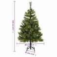 thumbnail image 2 of vidaXL Artificial Hinged Christmas Tree 150 LEDs & Ball Set 59.1", 2 of 12