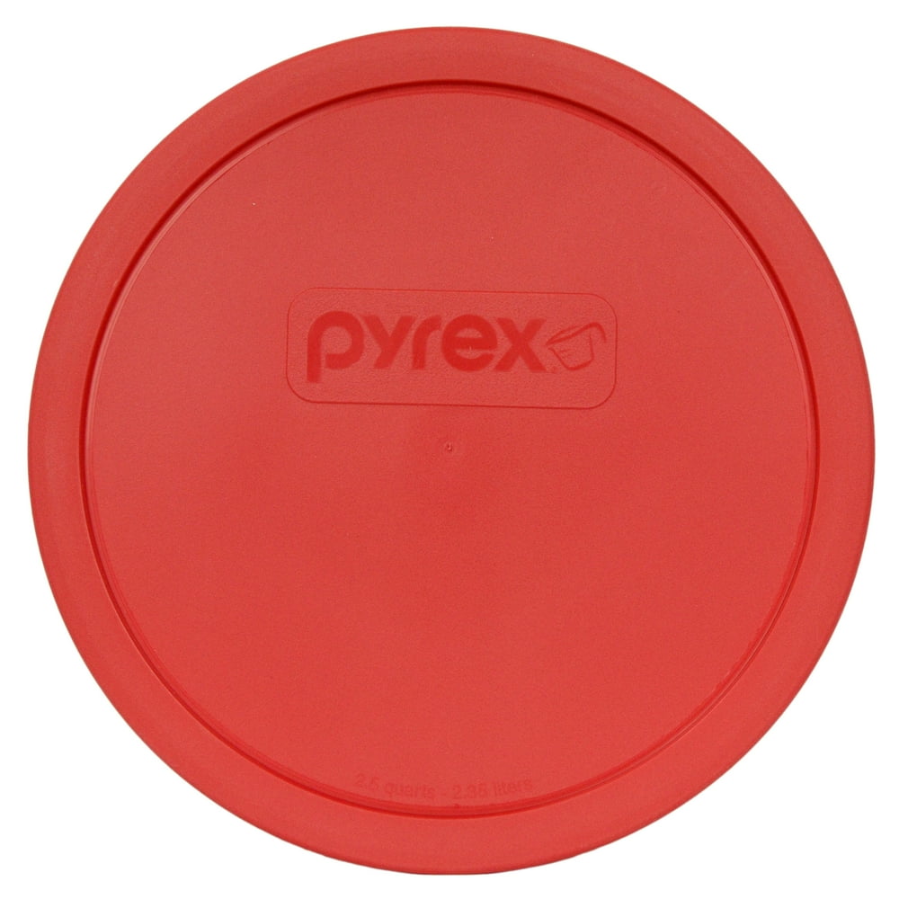 Pyrex Replacement Lid 325PC Red Plastic Round Cover for Pyrex 325 2.5