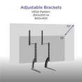 thumbnail image 4 of Pro-Mounts Tabletop TV Stand Mount with Height Adjustable Brackets for Displays 13”-72”, 4 of 5
