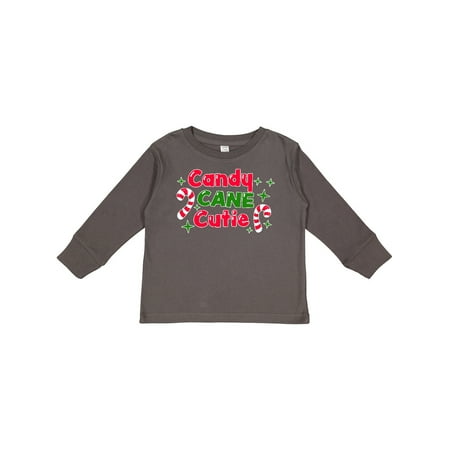 

Inktastic Christmas Candy Cane Cutie with Candy Canes Gift Toddler Boy or Toddler Girl Long Sleeve T-Shirt
