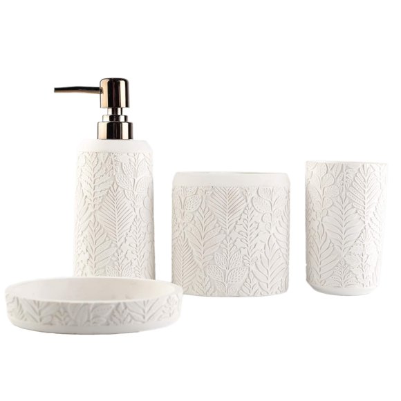 Juego de Accesorios de Baño Hymmah 200936 Resina 4 Piezas