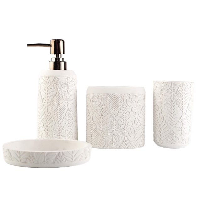 Juego de Accesorios de Baño Hymmah 200936 Resina 4 Piezas