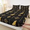 thumbnail image 3 of Feelyou Tribal Wolf Adult Twin Sheet Sets, Bohemian Western Aztec Bedding, 3-Piece, 3 of 7