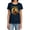 Navy, variant on Mortal Kombat Xi Scorpion Flames Women's T Shirt, Navy, Medium