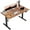 Rustic Brown, variant on 47.2 Inch Electric Height Adjustable Standing Desk, Ergonomic Home Office Desk with Memory Preset, Sit to Stand Computer Desk with Hooks, White