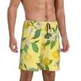 thumbnail image 2 of Fotbe Lemon Pajama Shorts for Men, Men's Pajama Bottoms, Sleepwear,Short Pajama Pants-Large, 2 of 9