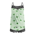 thumbnail image 4 of hotojiny 2 Piece Valentine's Day Pjs Set for Women Fashion Cute Sleeveless Cami Tops with Shorts Lace Trim Pajama Sets Homewear, 4 of 5