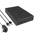 thumbnail image 1 of 3.5 Inch HDD Enclosure USB 3.0 to SATA Hard Drive Case SSD Enclosure External Solid State Hard Drive, 1 of 5