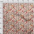 thumbnail image 3 of oneOone Polyester Spandex Peach Fabric Floral Fabric For Sewing Printed Craft Fabric By The Yard 56 Inch Wide, 3 of 4