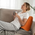 thumbnail image 3 of Orthopedic Memory Foam Lumbar Support Pillow Ergonomic Back Cushion 12.6"x9.4"x5.1" Removable Washable Cotton Cover Pressure Relief for Office Chair Car Seat Home Use, 3 of 6
