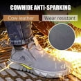 thumbnail image 4 of XQJ Men's Slip On Steel Toe Safety Work Shoes Comfortable Indestructible Welding Work Boots Non Slip Industrial Construction Footwear Size 8.5, 4 of 12