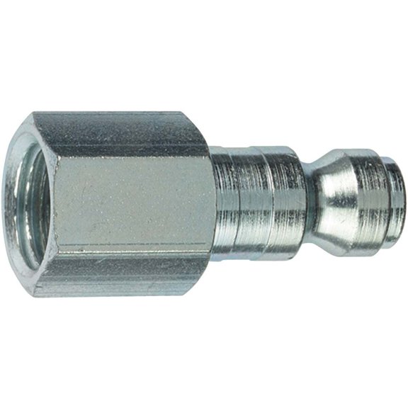 Forney Industries Female Quick Release Coupler Steel Plug - 1/4 In. FTP x 3/8 In.