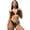Green Leaves on Black Ground, variant on HAOYUNL Women Bikini Set Two Piece Swimsuit Swimwear&nbsp;Set Bathing Suits Bathing Suits for women S-XL