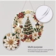thumbnail image 6 of Christmas Round Diamond‑Painting Hanging Ornament,Christmas Tree & Poinsettia Diamond Painting Ornament - DIY Window Hanging Craft for Fireplace & Home Decor, 6 of 6