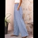 thumbnail image 5 of Pantalones Palazzo de Cuadros para Mujer, Pantalones de Pijama de Cintura Alta y Pierna , Pantalones Casuales Bonitos con Bolsillos Azul L, 5 of 9