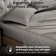 thumbnail image 2 of Superior Egyptian Cotton 400 Thread Count Deep Pocket Sheet Set, Full Size, Grey, 2 of 10