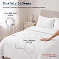 thumbnail image 5 of Loomsnest 3-Piece Full/Queen Comforter Set, All Season Duvet Insert, Soft, Lightweight, Diamond Stitched, Reversible Down Alternative Comforter (White), 5 of 7