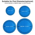 thumbnail image 3 of Pool Cover for 6-12ft Diameter Round Easy Set and Frame Pools Round Inflatable Pool, In-Ground Round Pool Covers, Pool Blanket Covers for Reduce Water Evaporation Keep The Water Warm, 3 of 12