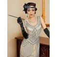 thumbnail image 2 of 1920s Great Gatsby Accessories Set For Women, Flapper Headband Headpiece Roaring 20s Costume Accessories Set, 2 of 5