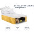 thumbnail image 3 of SGI Bedding 16 Inch Wrap Around Bed Skirt | Microfiber Bed Skirt | Fade Resistant, Wrinkle Free, Anti-static, Decorative, Extra Storage Space, Clutter-Free | California King, Golden, 3 of 8