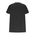 thumbnail image 6 of Feancey Women's Plus Size Tshirts Loose Fit V Neck Petal Sleeve Tops Summer Casual Business Work Blouse Dressy Trendy Going Out Tunics Black XL, 6 of 7