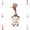 Single layer hat/Brown#005, variant on Jeweled Goat Stuffed Animal Plush Toys With Hat,Safe Polyester Plush Toy for Kids,Hat Multi-Color Gem Stuffed Animal, Decor Plush for Themed Party & Kids Birthday Gifts-Single Layer Hat/Brown