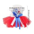 thumbnail image 3 of FeiFu 4th of July Girl Dog Dress with Independence Puppy Clothes for Small Dog 1st Independent Day Outfit Patriotic Pet Princess Skirt, 3 of 6