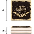 thumbnail image 3 of FMSHPON Halloween Bat Scary Pumpkin Set of 6 Coaster for Drinks, Absorbent Ceramic Stone Coasters Cup Mat with Cork Base for Home Kitchen Room Coffee Table Bar Decor, 3 of 4