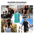 thumbnail image 7 of Fuzoiu a Teal Ribbonin Print Men's Sleeveless T-shirt,Sleeveless Tee Shirts,Quick-Dry Athletic Tank Top for Gym, Running, Sports & Outdoor Activities-X-Large, 7 of 7