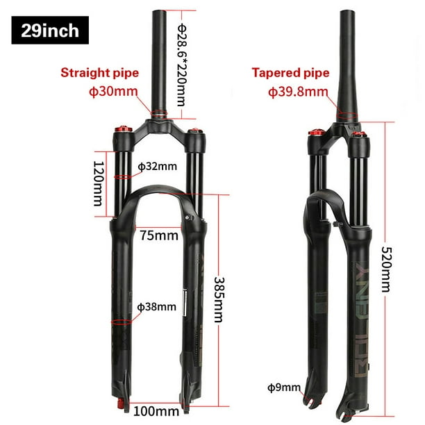Ultra-light 29'' Mountain Bike Air Front Fork with Remote Control Alloy Rebound Adjustment Air Damping Fork Accessories Parts Cycling Bike Fork - Walmart.com