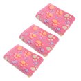 thumbnail image 4 of Paw Print Fleece Blanket Coral Fleece Dog Blanket 3Pcs Dog Paw Print Fleece Blanket Coral Fleece Cute Dog Paw Print Bite Resistant Soft Warm Sleep Mat For Pets Dogs, 4 of 8