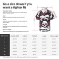thumbnail image 5 of Vsdgher Gothic Skulls And Roses Print Men's Hawaiian Shirts Button Down Tropical Holiday Beach Shirts Vacation Clothes,Medium, 5 of 7