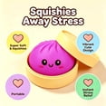 thumbnail image 3 of Tansix Dumplings Squishies con Glitter, 2 Piezas, Juguete Antiestrés, 3 of 9