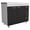 Black Wengue / White, variant on Ferretti Utility Sink with Three Drawers and Double Door Cabinet White Frame Black Doors