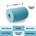 thumbnail image 3 of Craft And Party, Light Blue Tulle Fabric Roll 6" by 100 Yards (300 ft) Light Blue Fabric Tulle Spool for DIY Tutu Bow, Wedding, and Decoration., 3 of 5
