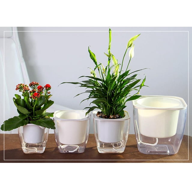 de Riego Automático Jardín de de Oficina de Decoración de Cuadrado 125 × Macarena Jardinera con riego automático