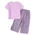 thumbnail image 4 of SONGGE Girls Two Piece Outfit Sets Long Sleeve T Shirt And Pants Comfy Casual Playwear Toddler Kid Cartoon Breathable Clothing Sets, 4 of 6