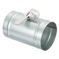 thumbnail image 1 of 5 Inch HVAC Duct Damper Manual Volume Backdraft Damper Airflow Ducting Control Valve Silver, 2 Pcs, 1 of 7