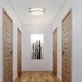 thumbnail image 5 of 10 inch Modern LED Ceiling Light Flush Mount Brush Nickle Ceiling Light Fixture for Kitchen, Bathroom, Dining Room, Living Room 17W, 5 of 13