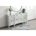 thumbnail image 3 of 72 inch mirrored credenza in antique white, 3 of 10